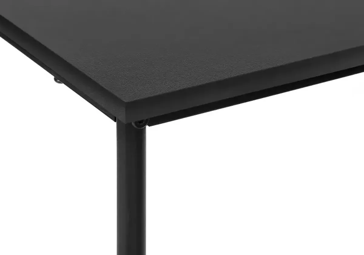 Ava Black Metal Accent Table