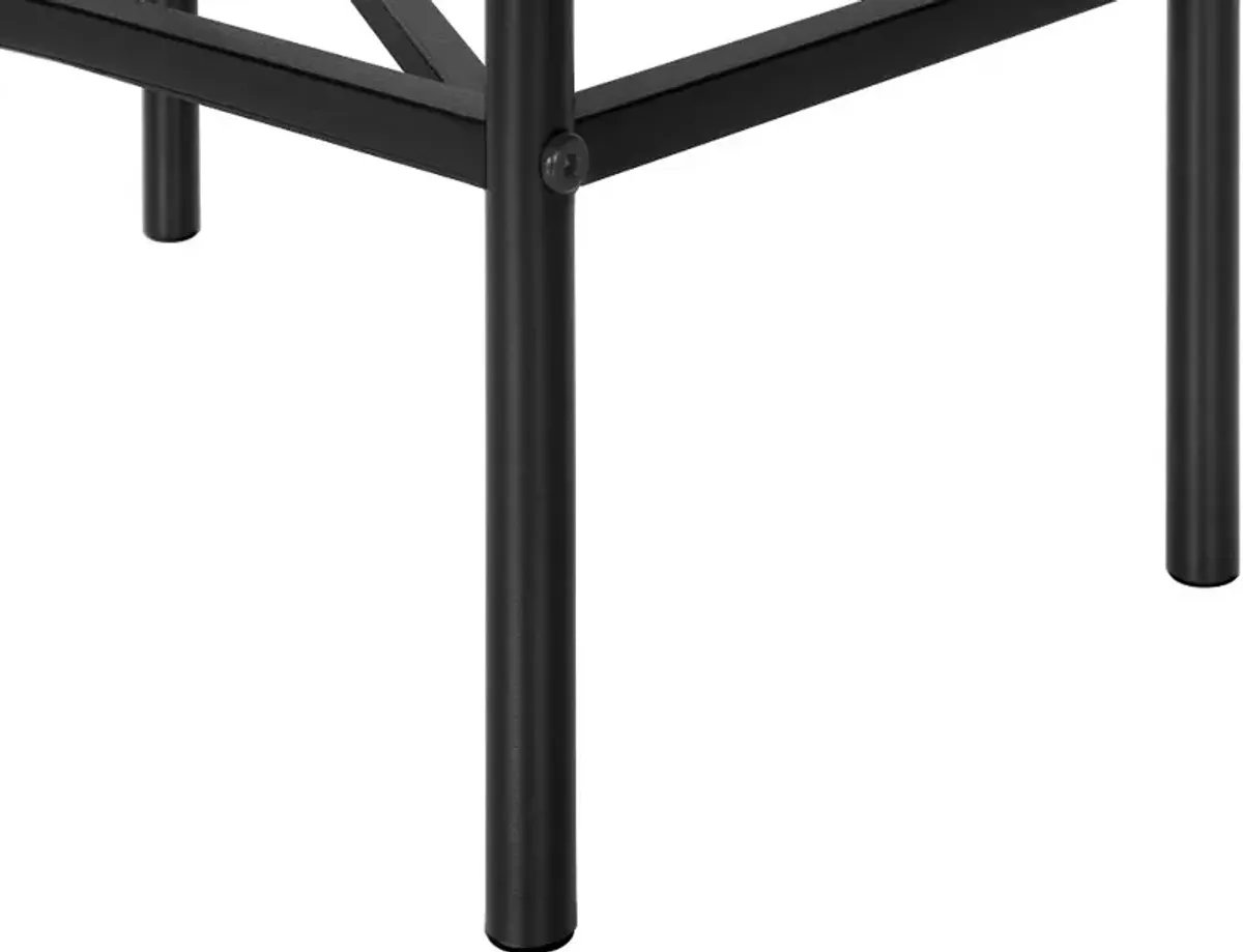 Ava Black Metal Accent Table