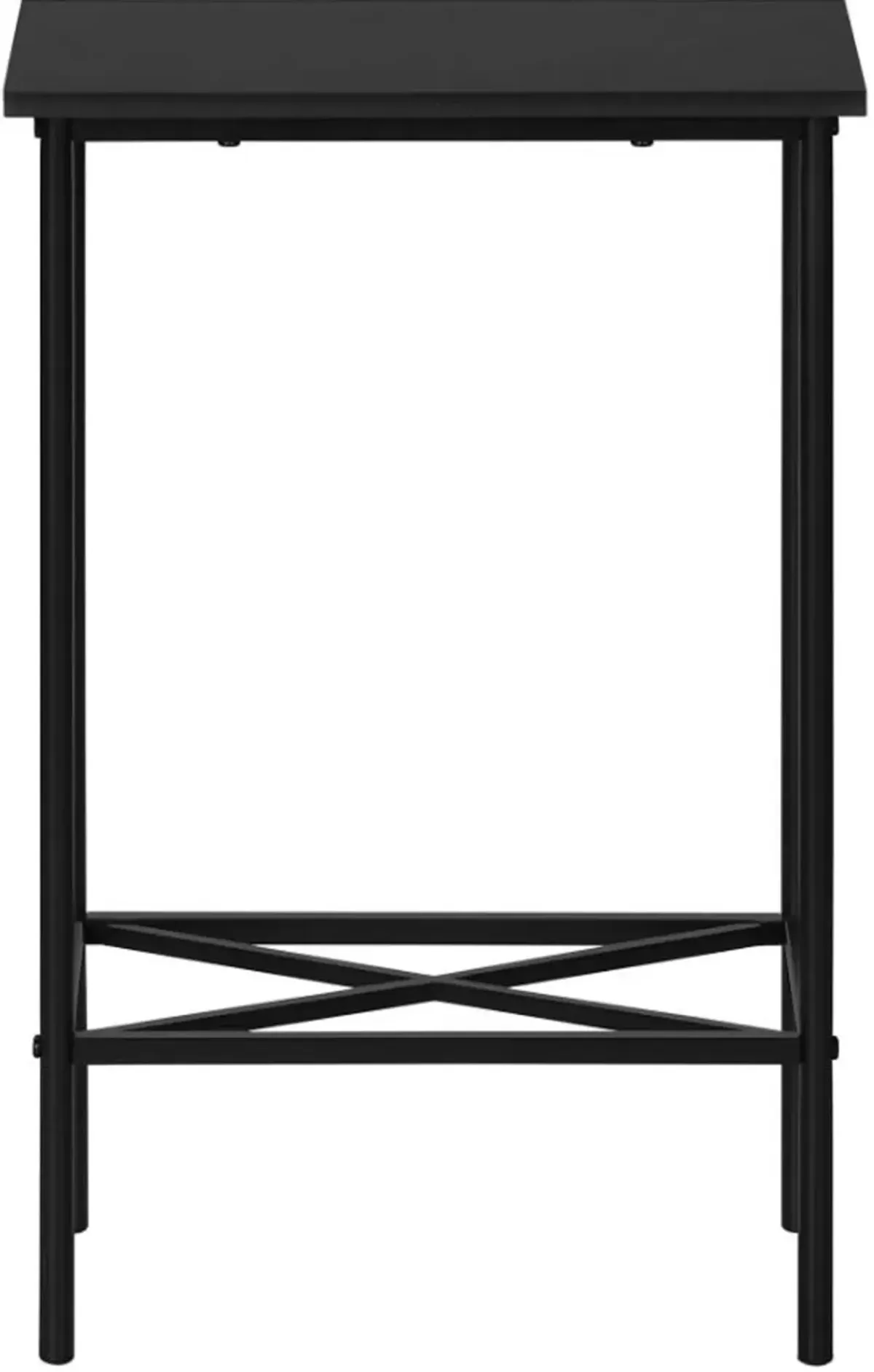 Ava Black Metal Accent Table