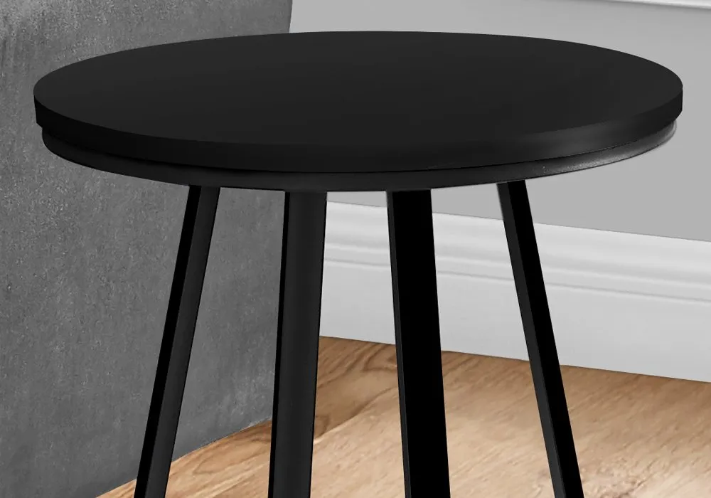 Elissa Black Round Side Table