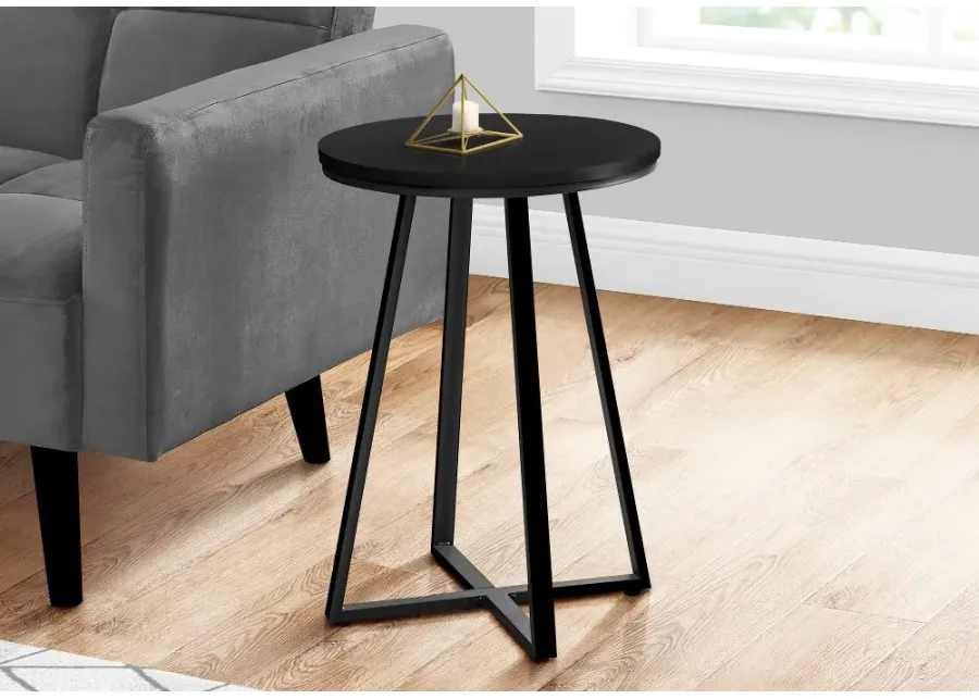 Elissa Black Round Side Table