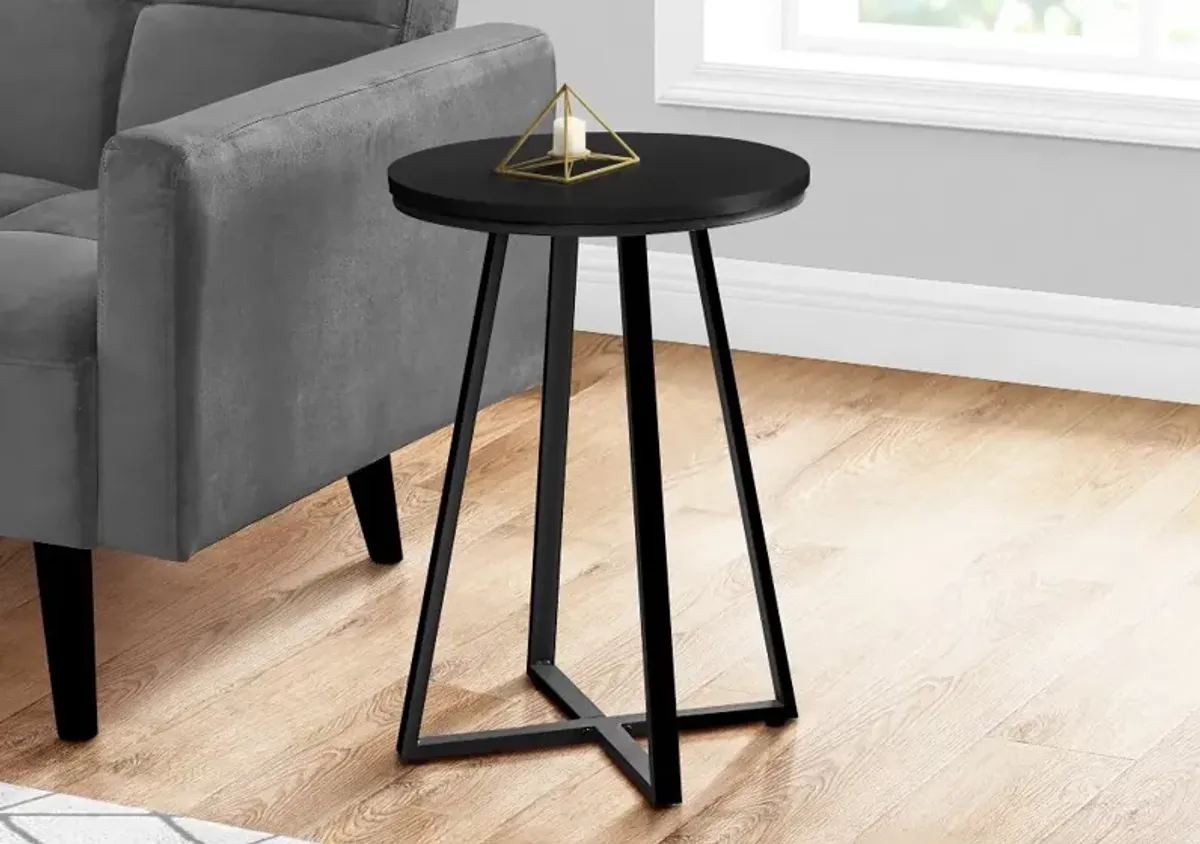 Elissa Black Round Side Table