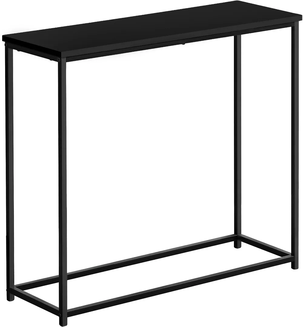 Blaine Gray and Black Narrow Console Table