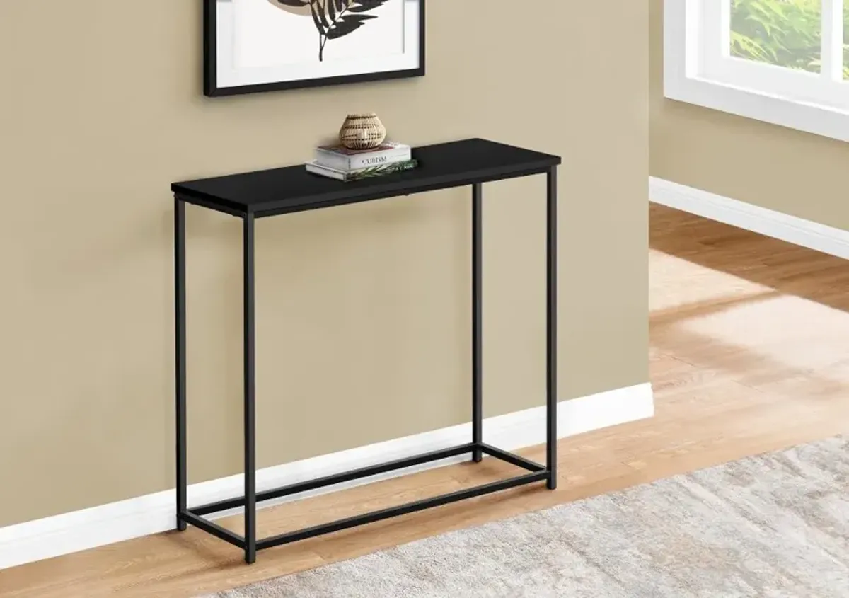 Blaine Gray and Black Narrow Console Table