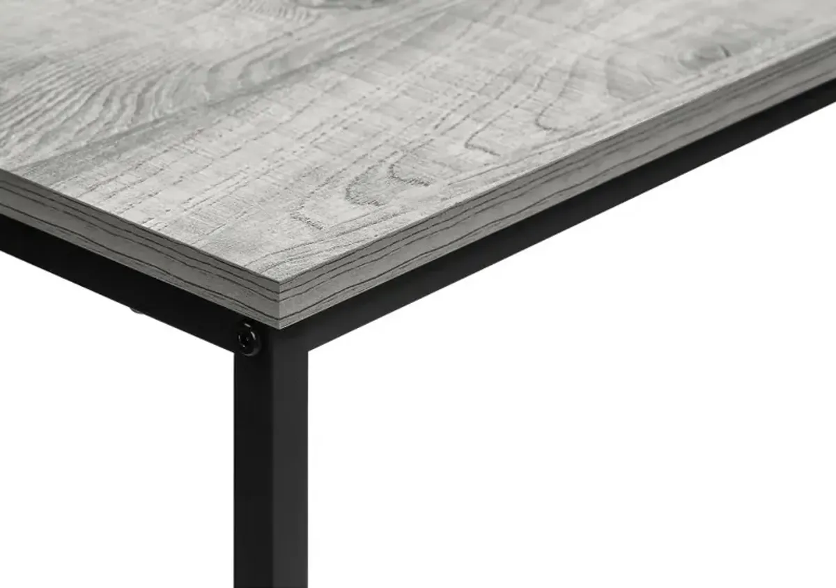 Blaine Gray and Black Narrow Console Table