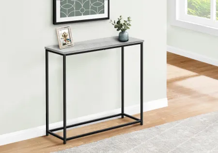 Blaine Gray and Black Narrow Console Table