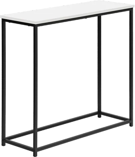 Blaine White and Black Console Table