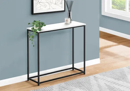 Blaine White and Black Console Table