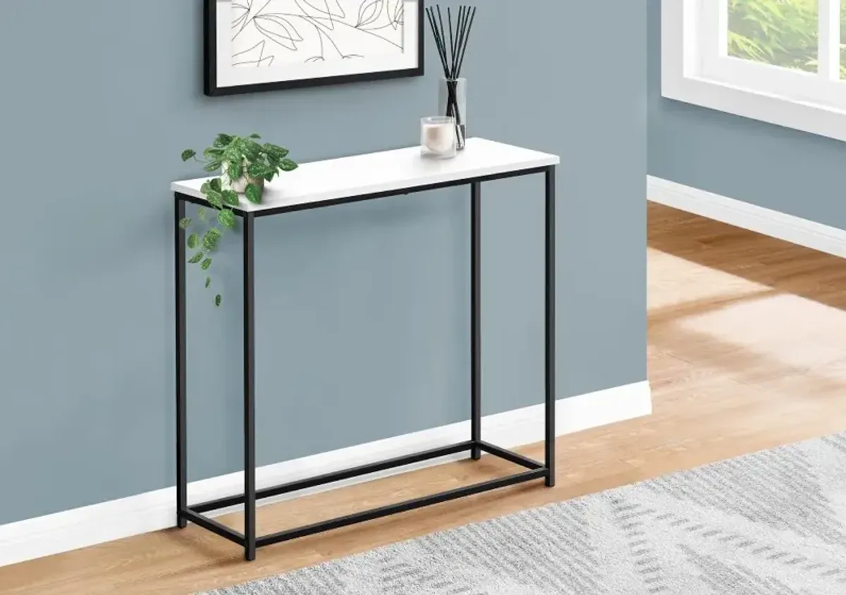 Blaine White and Black Console Table