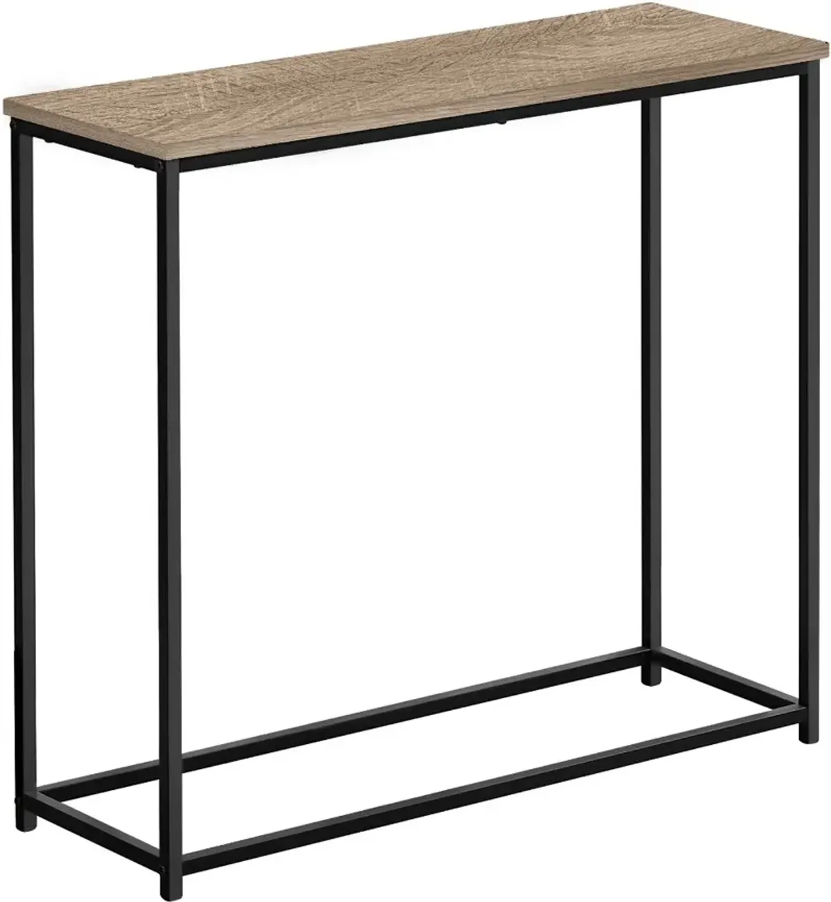 Blaine Taupe and Black Console Table