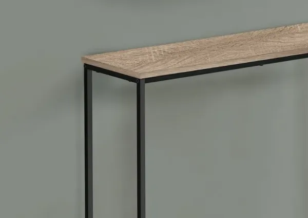 Blaine Taupe and Black Console Table