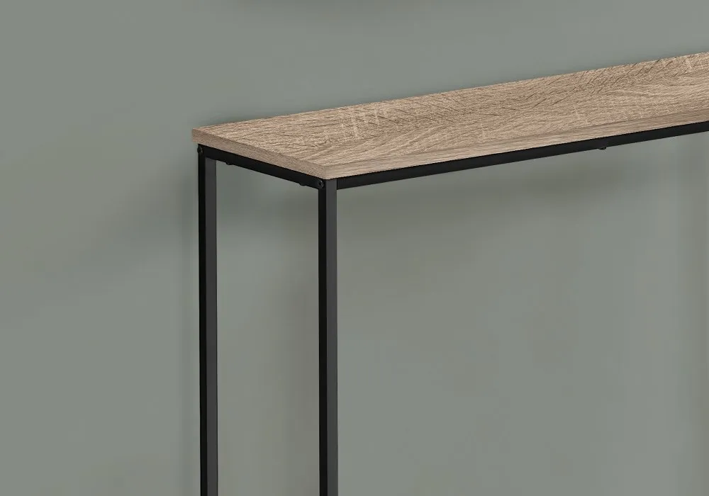 Blaine Taupe and Black Console Table