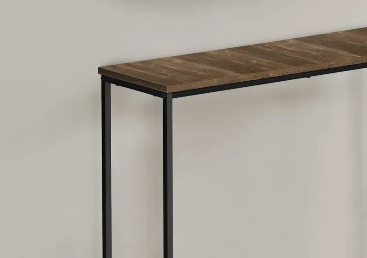 Blaine Brown and Black Console Table