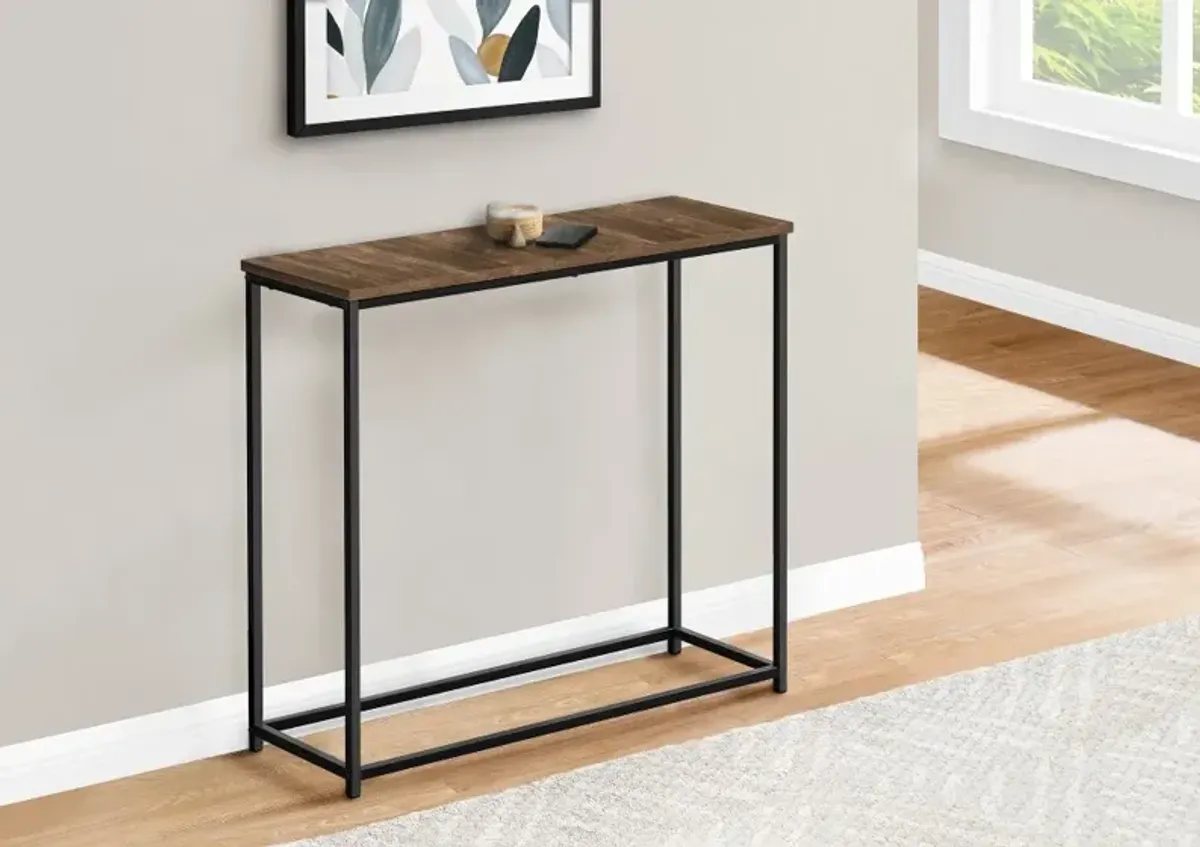 Blaine Brown and Black Console Table