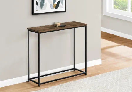 Blaine Brown and Black Console Table