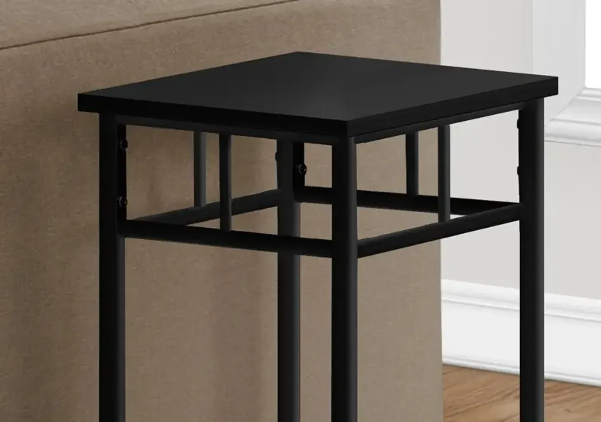 Belle Black Contemporary Accent Table