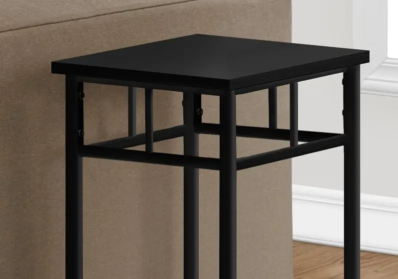 Belle Black Contemporary Accent Table