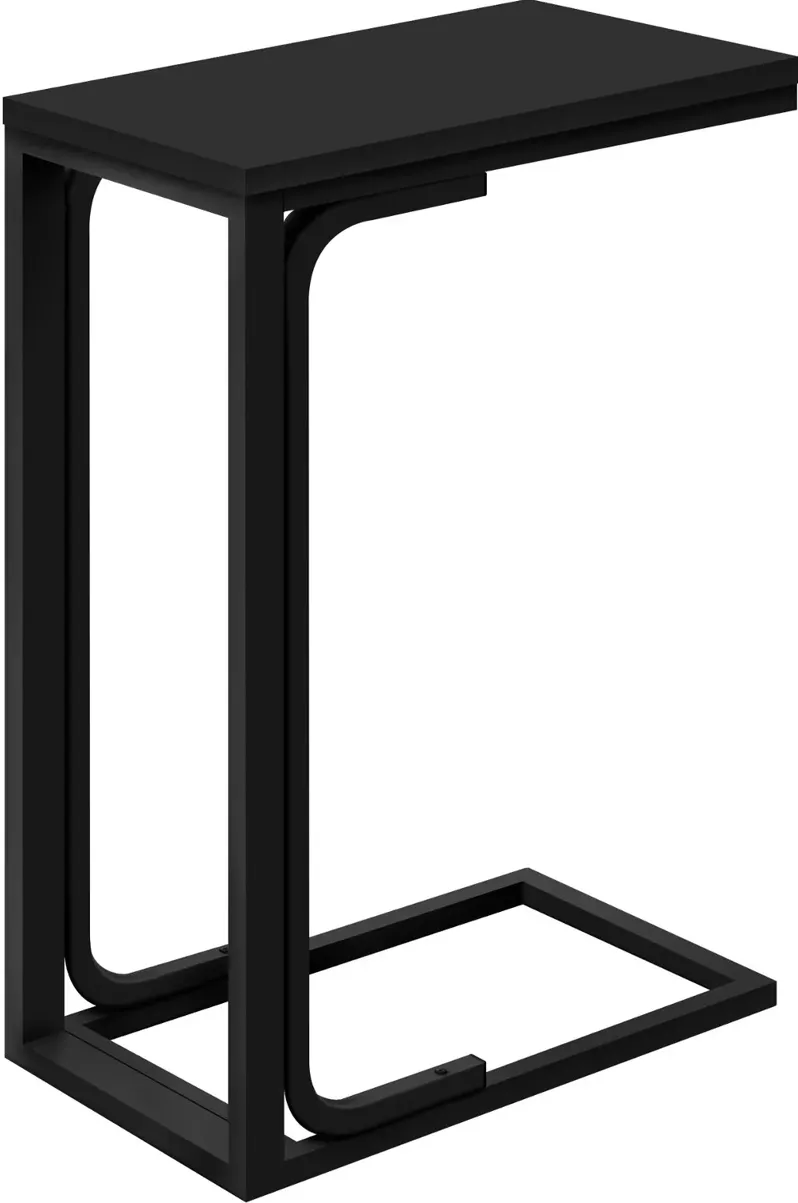 Aria Black Contemporary Accent Table