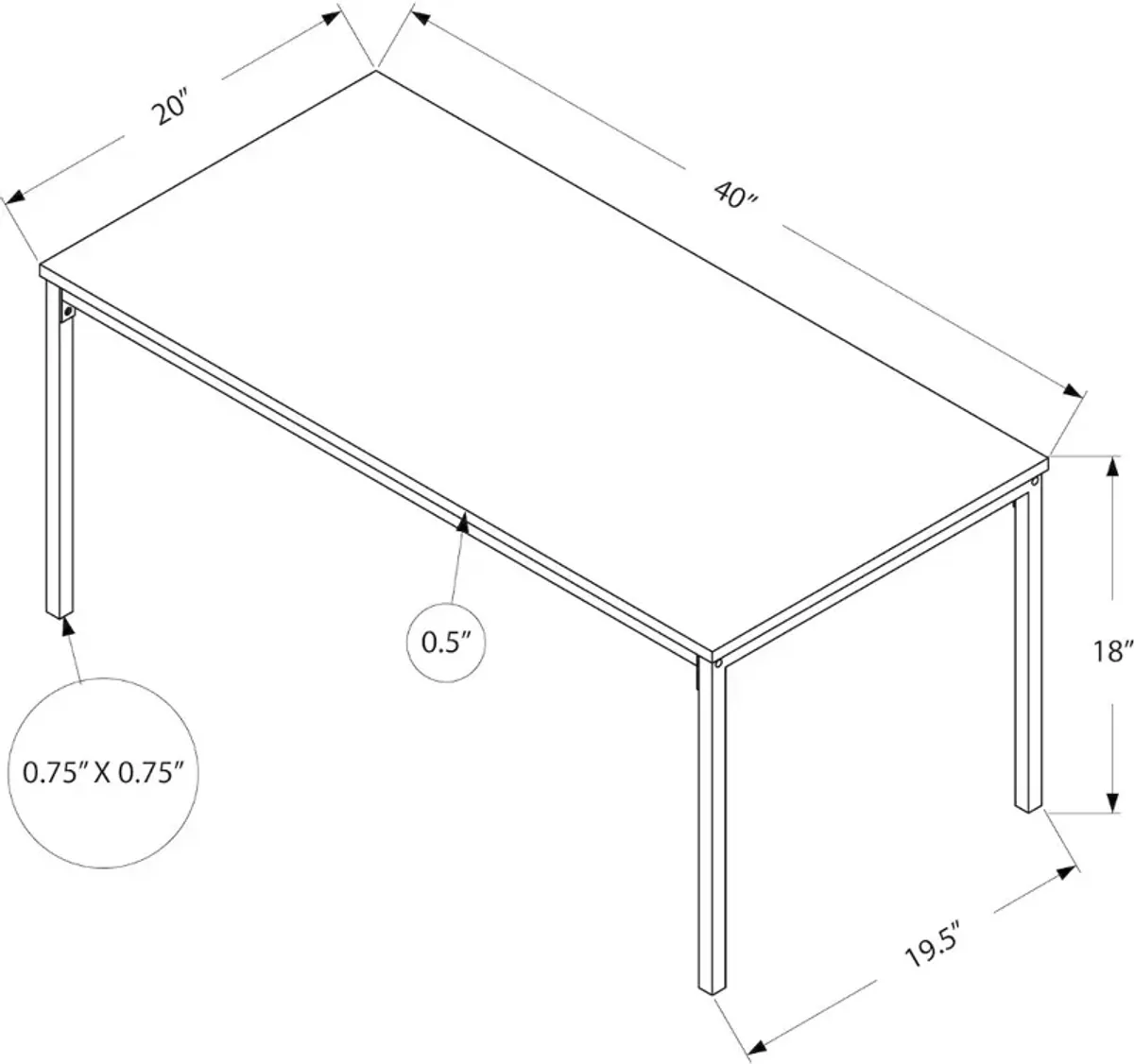 Carly White Coffee Table