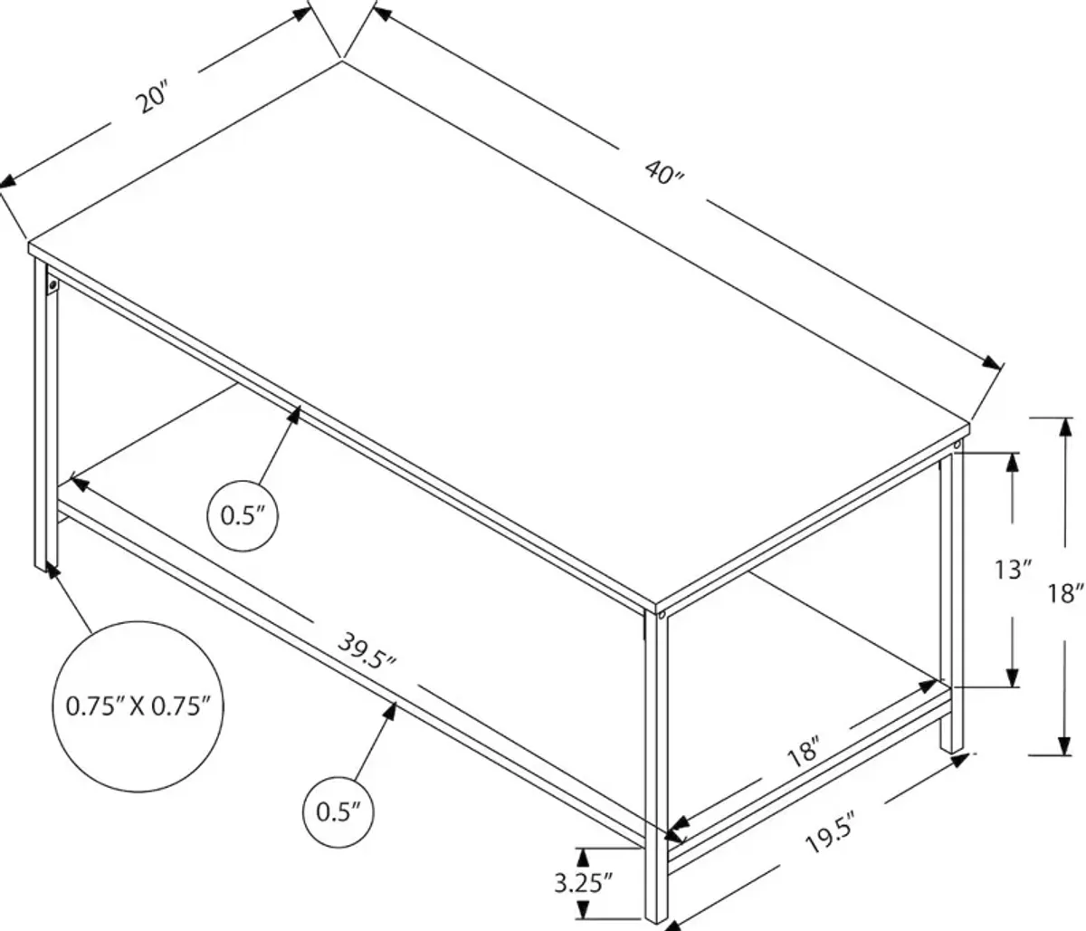 Harley White Coffee Table