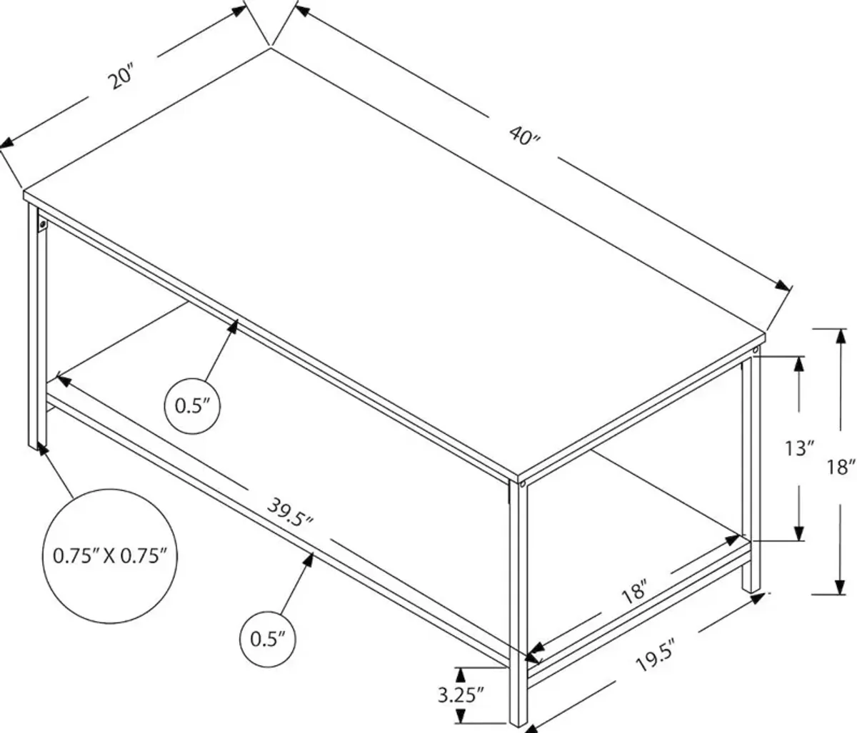 Harley Taupe Coffee Table