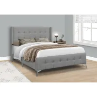 Chadley Gray Queen Upholstered Bed