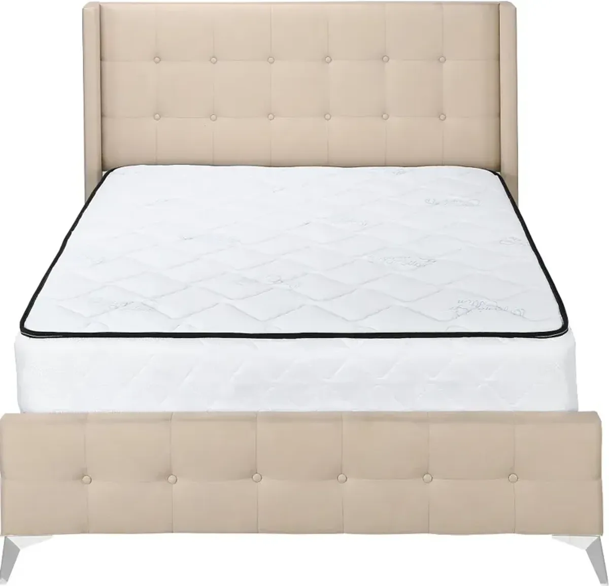 Chadley Beige Queen Upholstered Bed