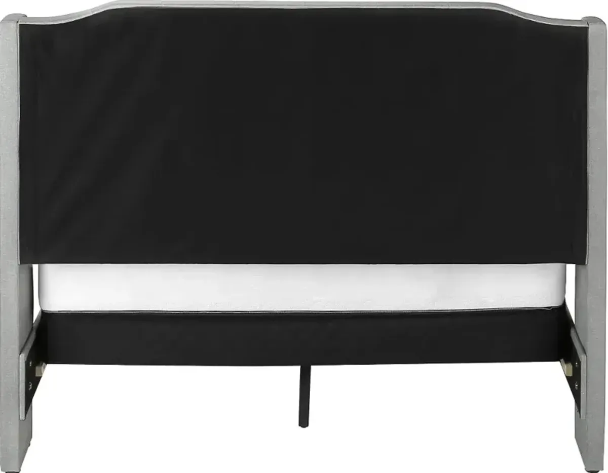 Grace Gray Queen Upholstered Bed