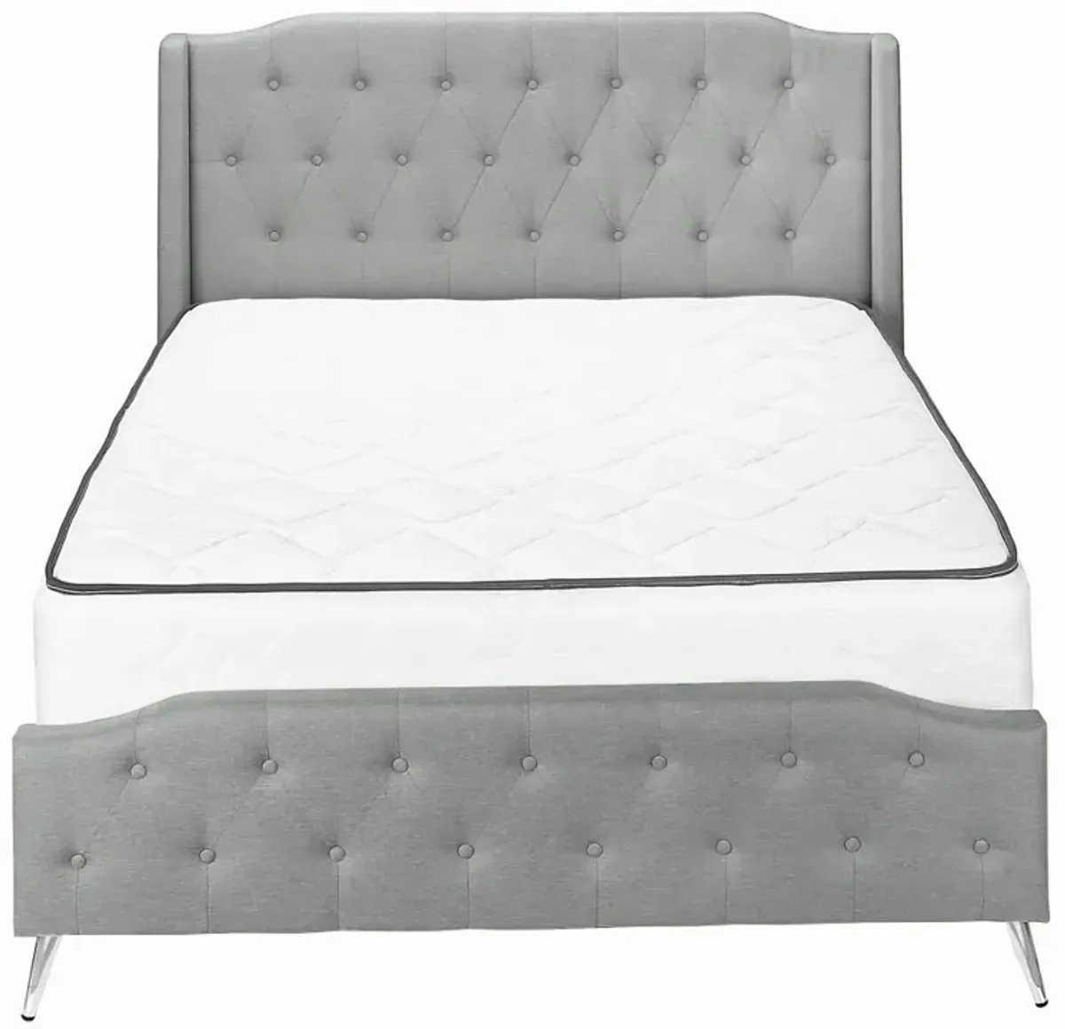 Grace Gray Queen Upholstered Bed