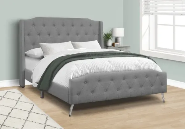 Grace Gray Upholstered Queen Bed