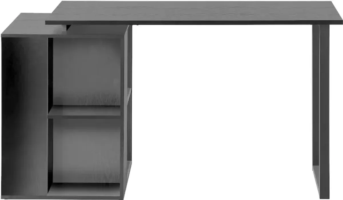 Phineas Black 55-Inch Home Office Desk