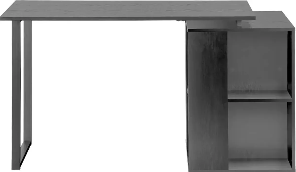 Phineas Black 55-Inch Home Office Desk