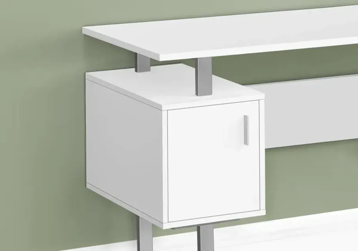 Billie White 48-Inch Modern Office Desk