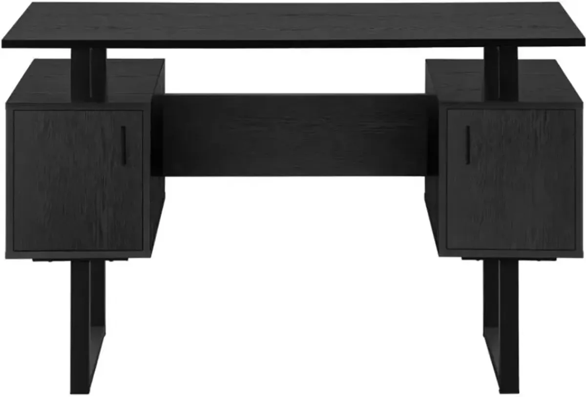 Billie Black 48-Inch Modern Office Desk