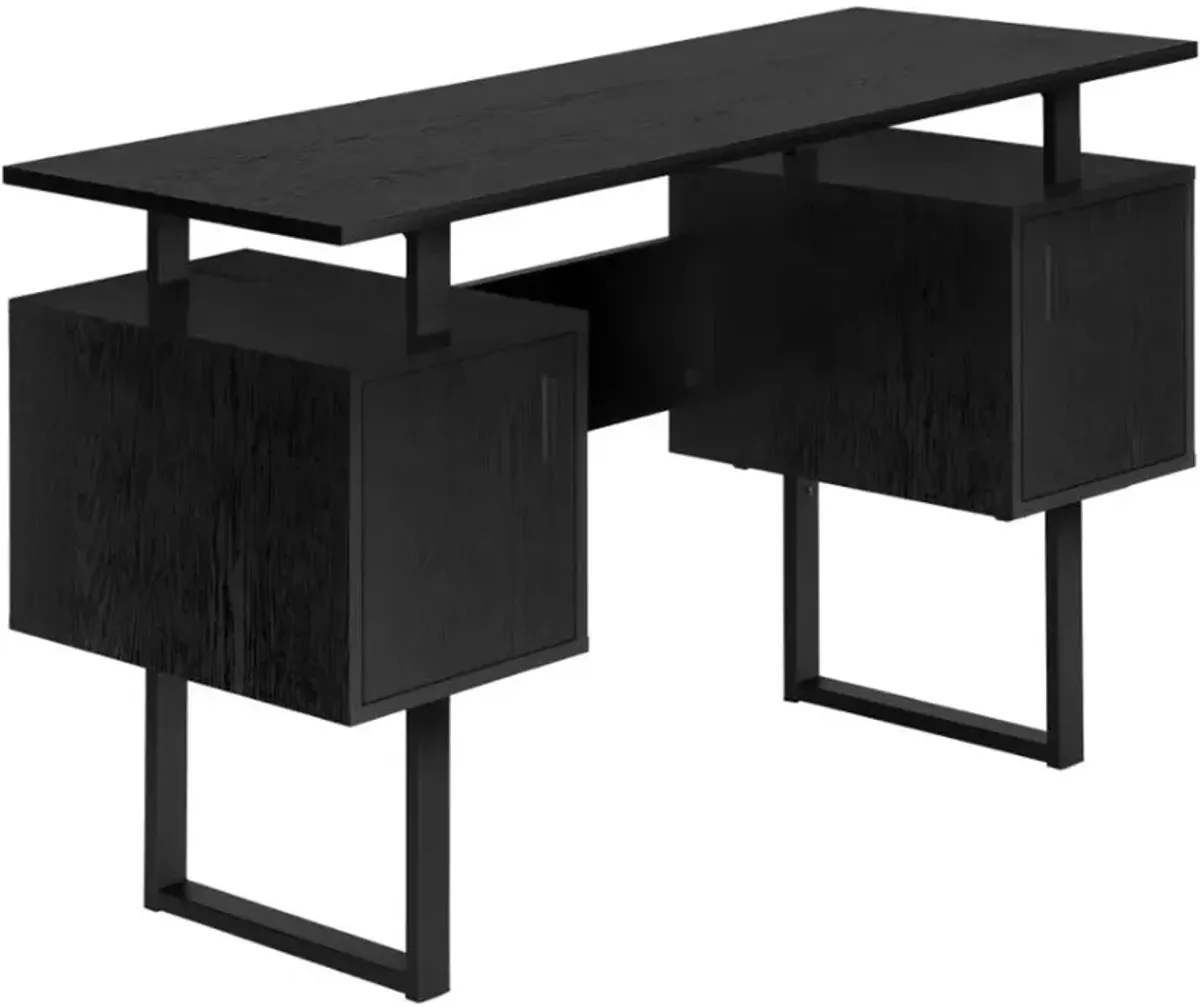 Billie Black 48-Inch Modern Office Desk