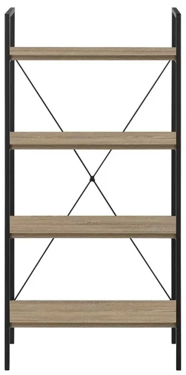 Winston 48" Brown Modern Bookshelf