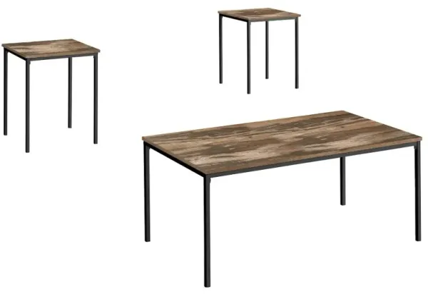 Carly Brown Tables, Set of 3