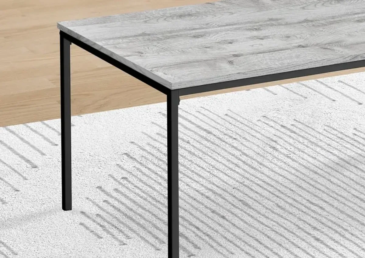 Carly Gray and Black Tables, Set of 3