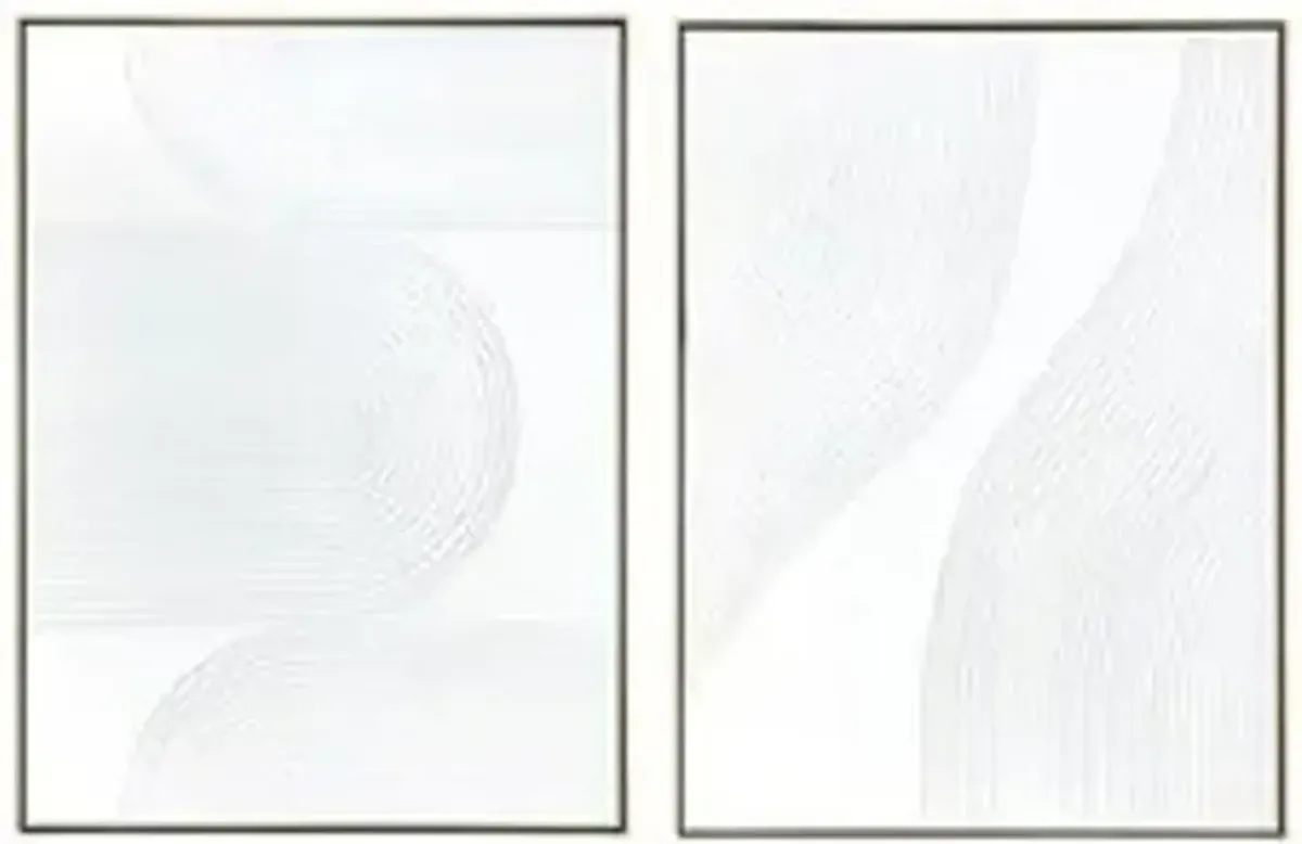 White Ways Framed Art