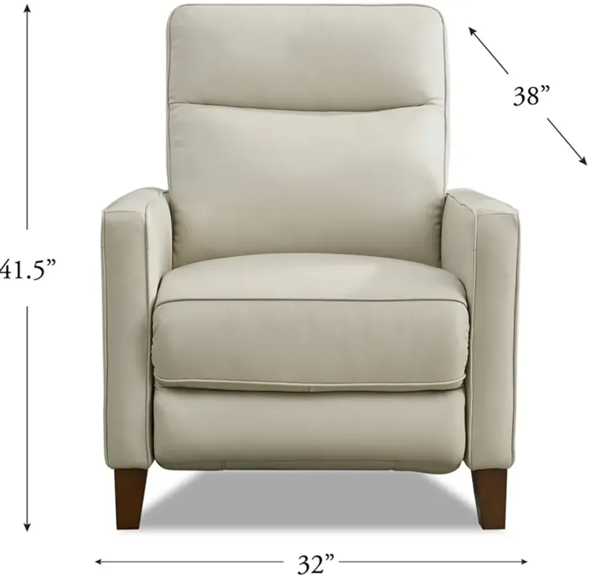 Havana Vanilla White Zero Gravity Power Recliner