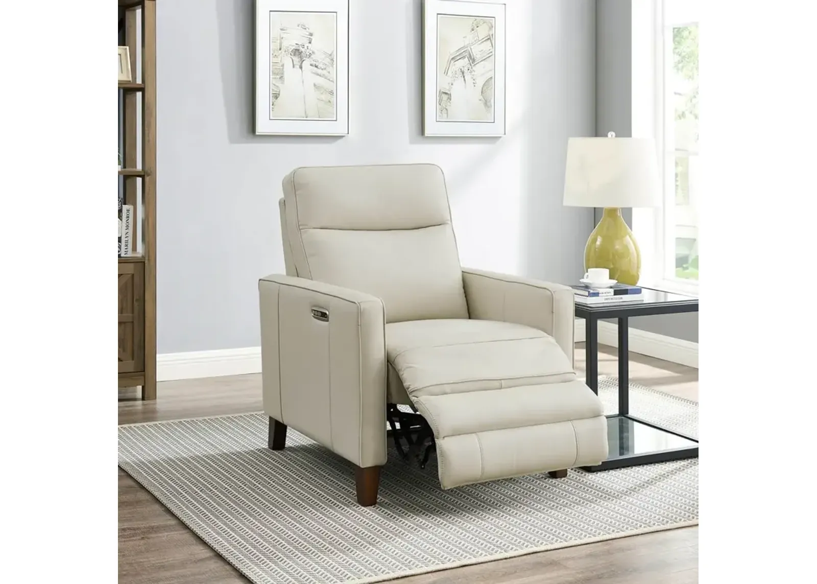 Havana Vanilla White Zero Gravity Power Recliner