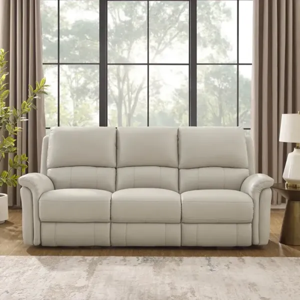 Tyler Vanilla White Zero Gravity Power Reclining Sofa