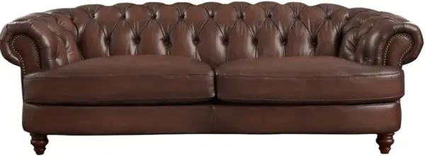 Nottingham Caramel Brown Leather Sofa