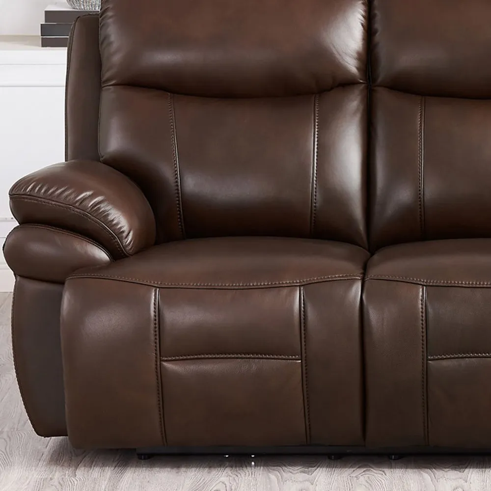 Summerlands Chestnut Brown Zero Gravity Power Reclining Loveseat