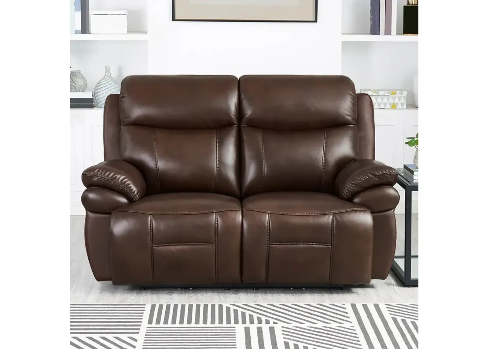 Summerlands Chestnut Brown Zero Gravity Power Reclining Loveseat