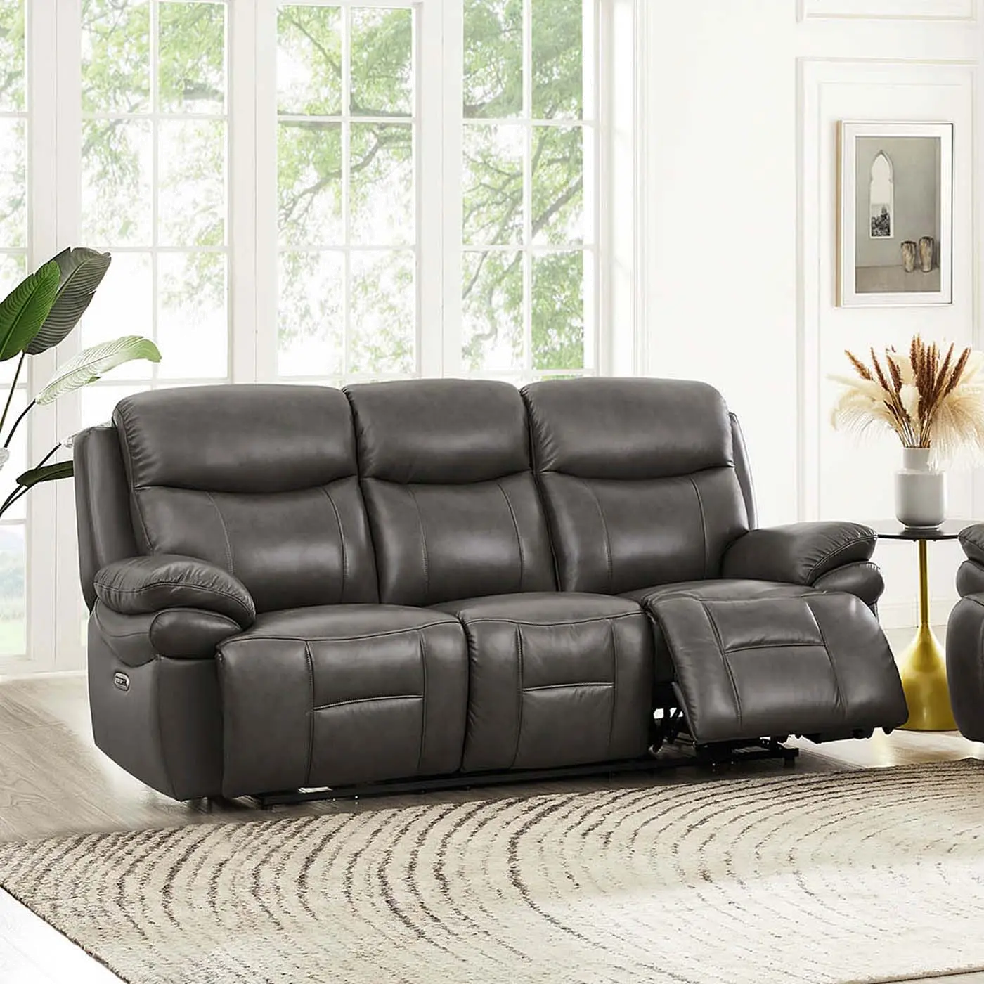 Summerlands Ash Gray Zero Gravity Power Reclining Sofa