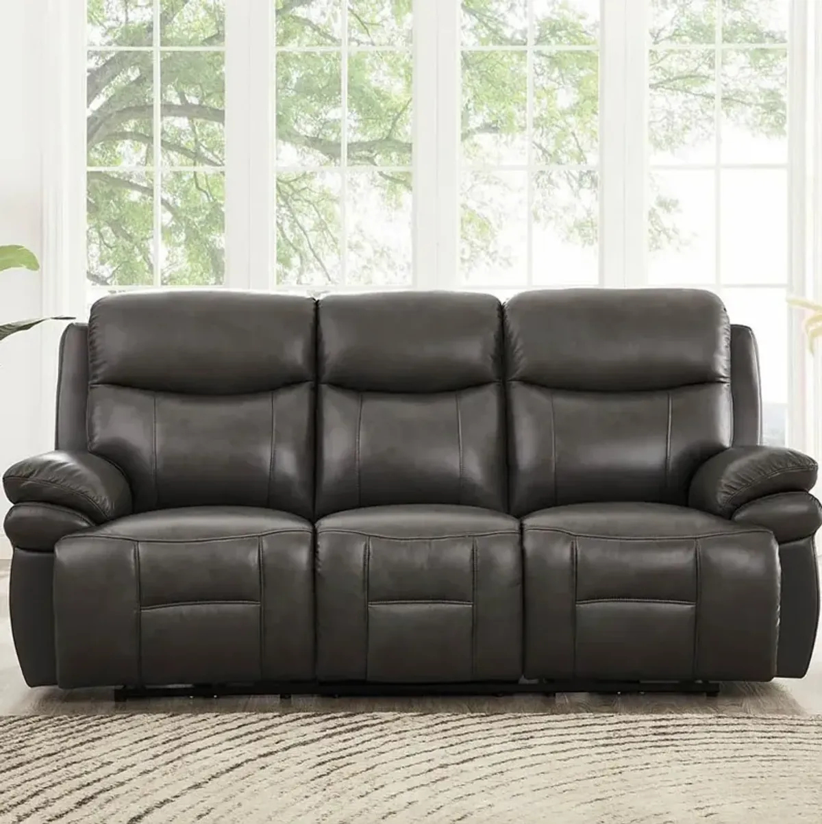 Summerlands Ash Gray Zero Gravity Power Reclining Sofa