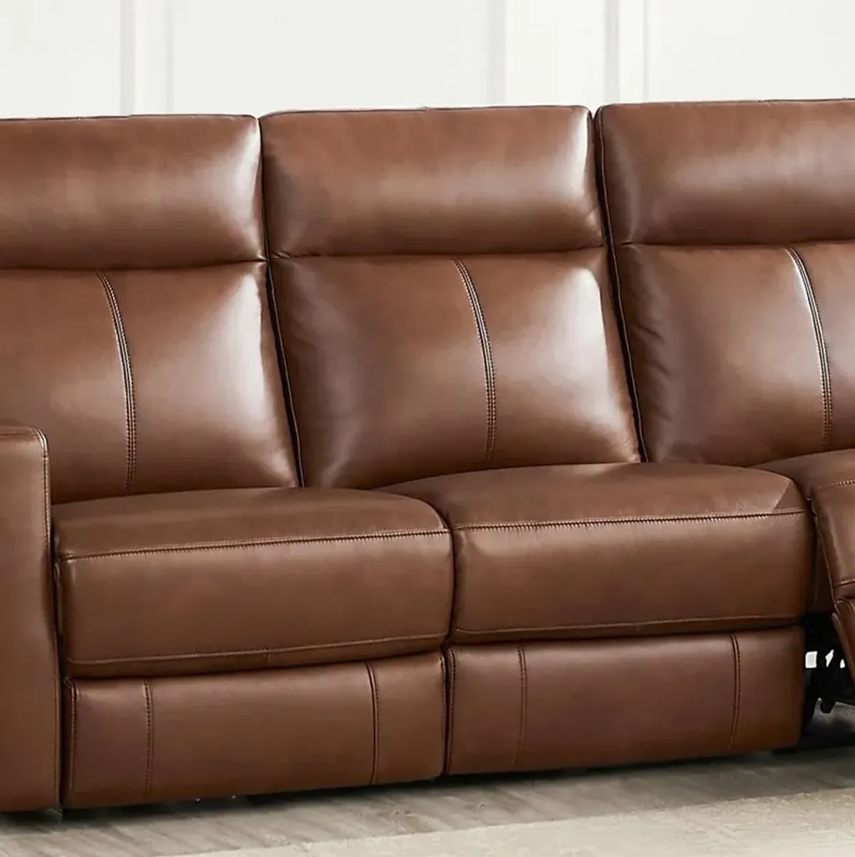 Modena Pecan Brown Zero Gravity Power Reclining Sofa