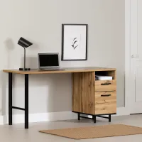 Ezra Oak Computer Desk - South Shore