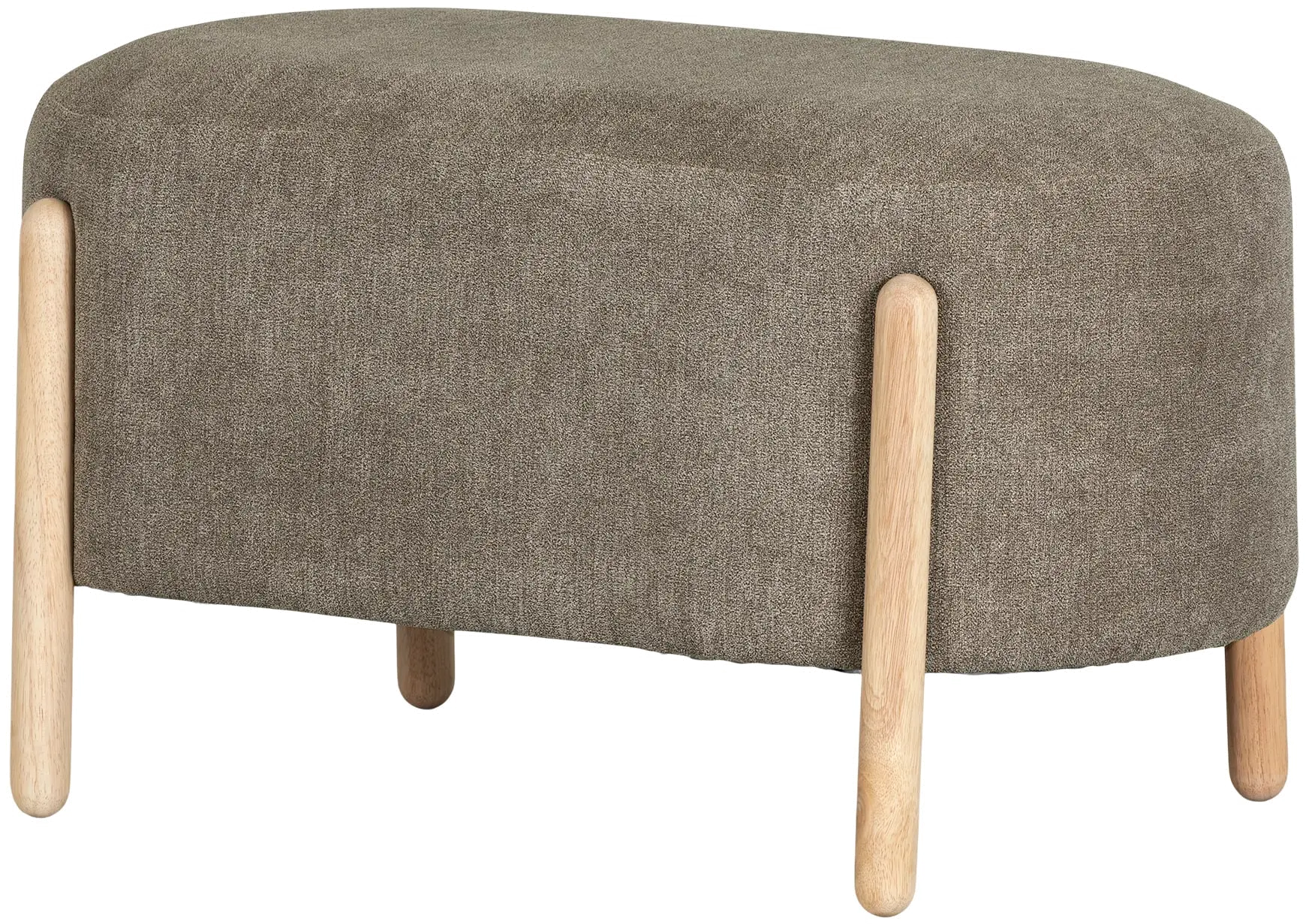 Flam Gray Upholstered Bench - South Shore